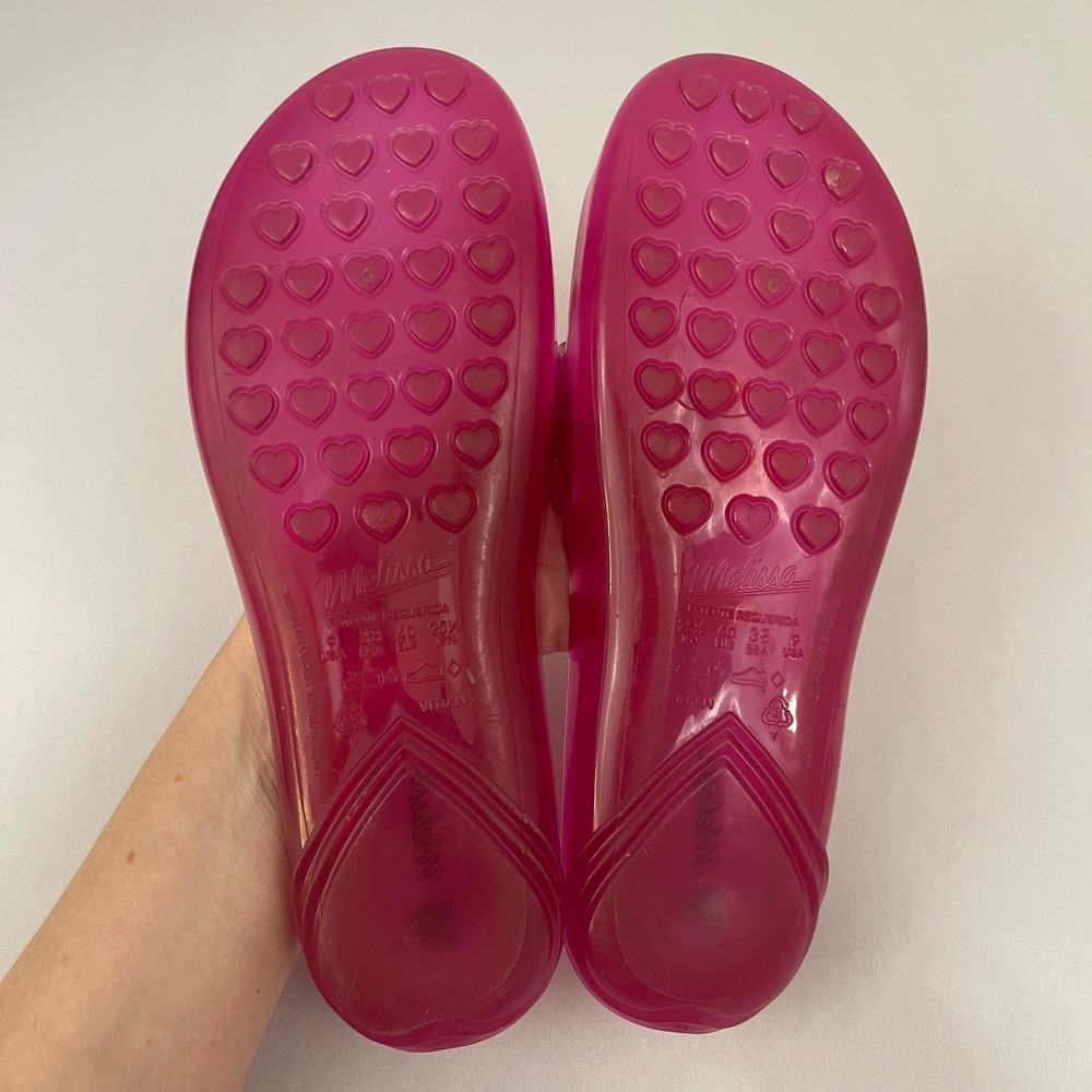 Melissa Real Jelly Slide Womens Size 7‎ Pink Slip On Sandals Shoes - Picture 10 of 11